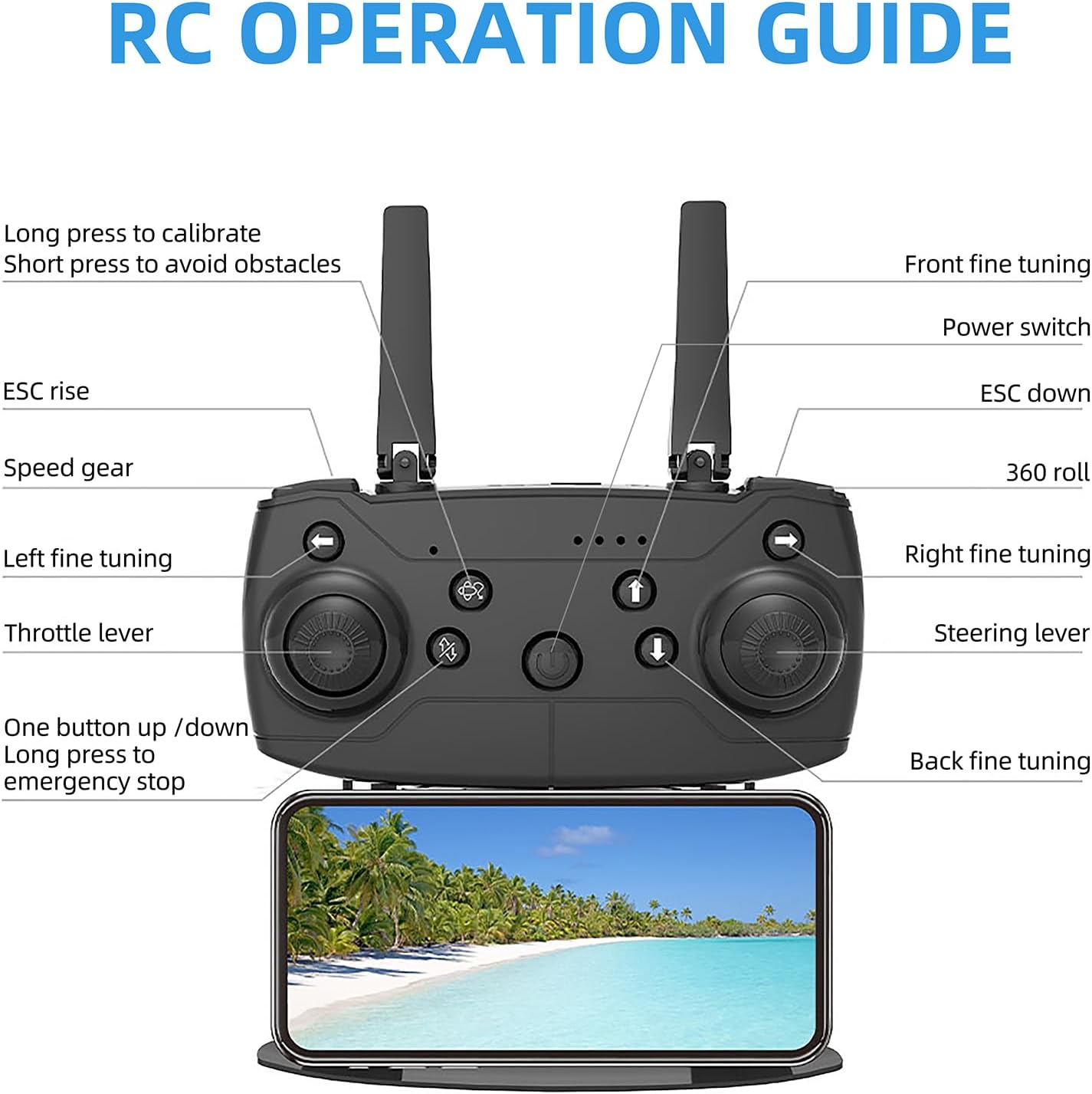 Mini Drone with Camera for Adults Kids, 1080P HD FPV Foldable RC Quadcopter with Carrying Case F398095