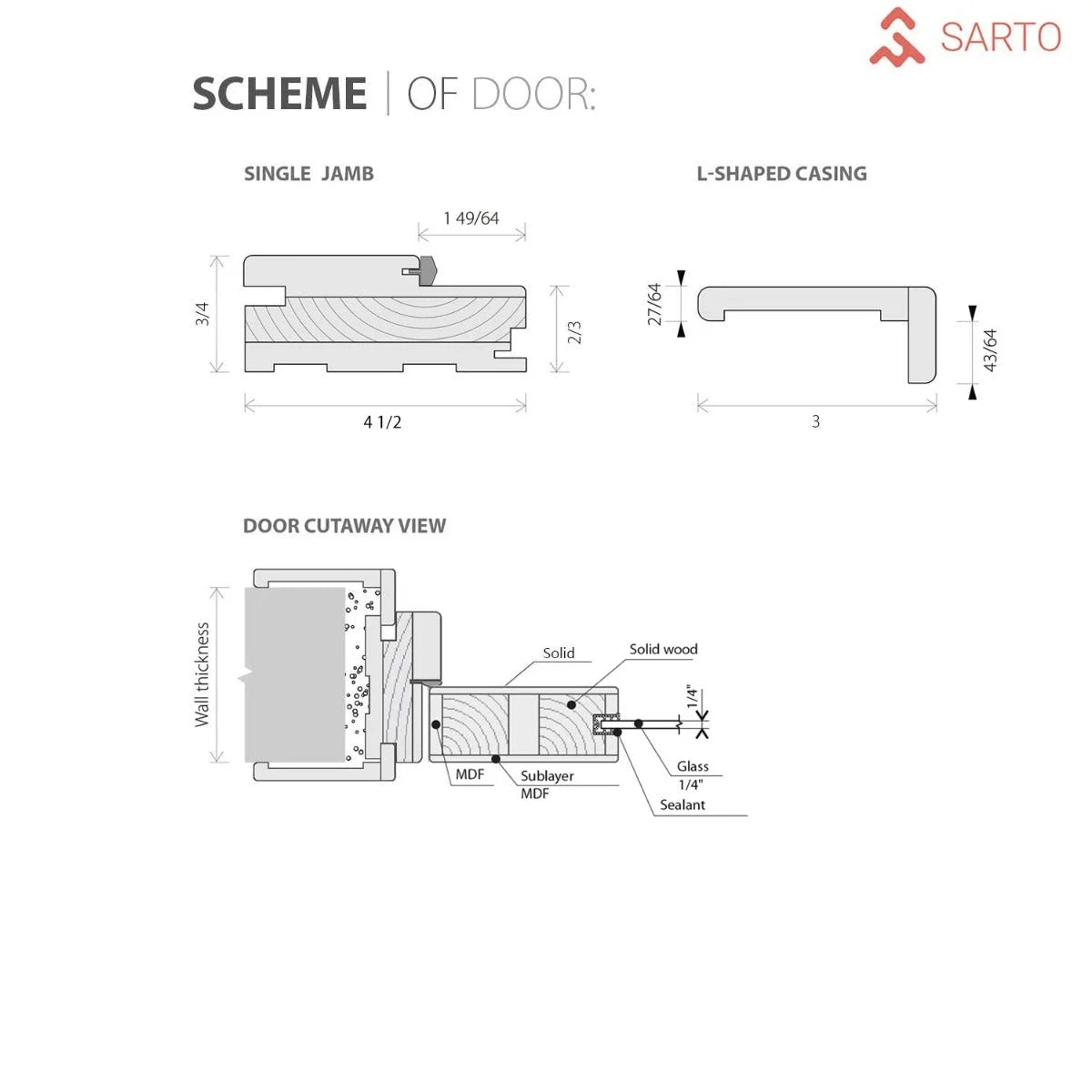 Solid French Double Doors 56 x 84 inches Quadro 4088 Nebraska Grey with Frosted Glass I348645