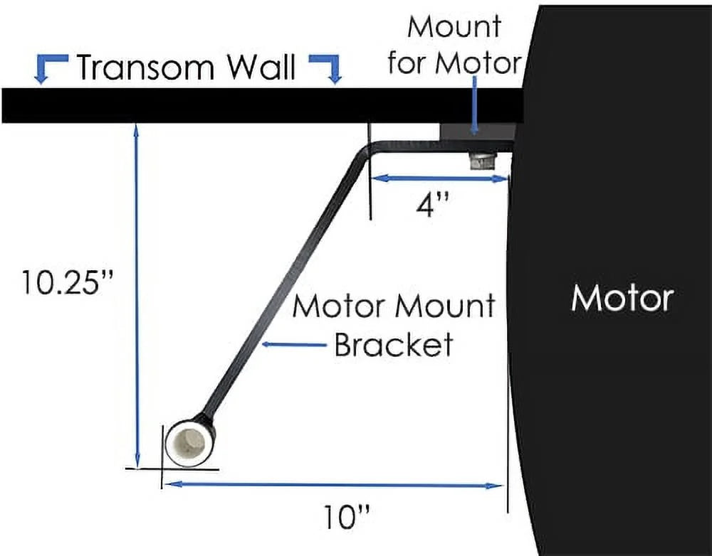 Stick It Anchor Pin for Shallow Water, White Left/Port Side Motor Mount System A814