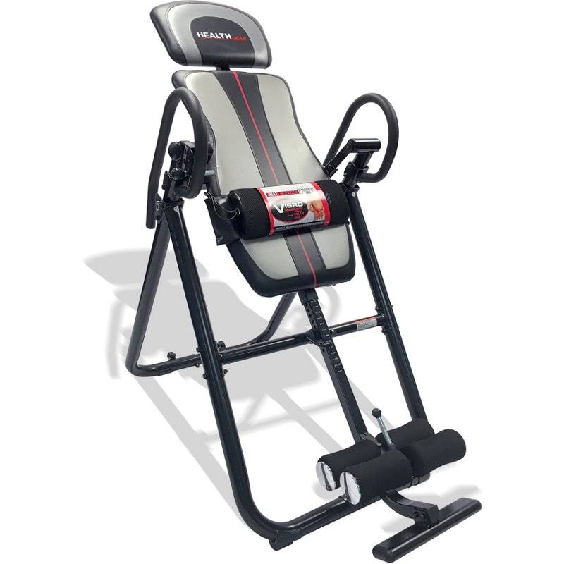 Health Gear Deluxe Inversion Table with Adjustable Heat and Massage Gray/Red - Misc. Fitness Equipment at Academy Sports