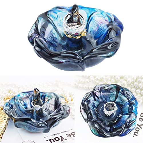 Lotus Rose Silicone Mold for Resin Jewelry Tray & Candle Holder Z38054