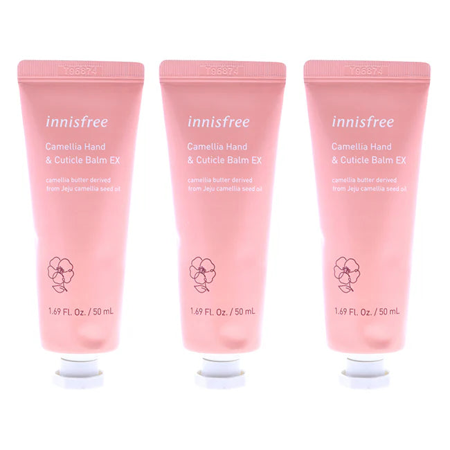 Innisfree Enriching Hand and Cuticle Balm - Camellia by Innisfree for Unisex - 1.69 oz Balm - Pack of 3