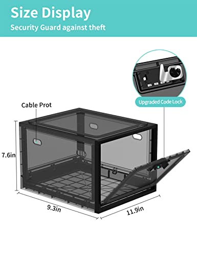 Lockable Medicine Storage Box for Medication, 2 Pack Z301391