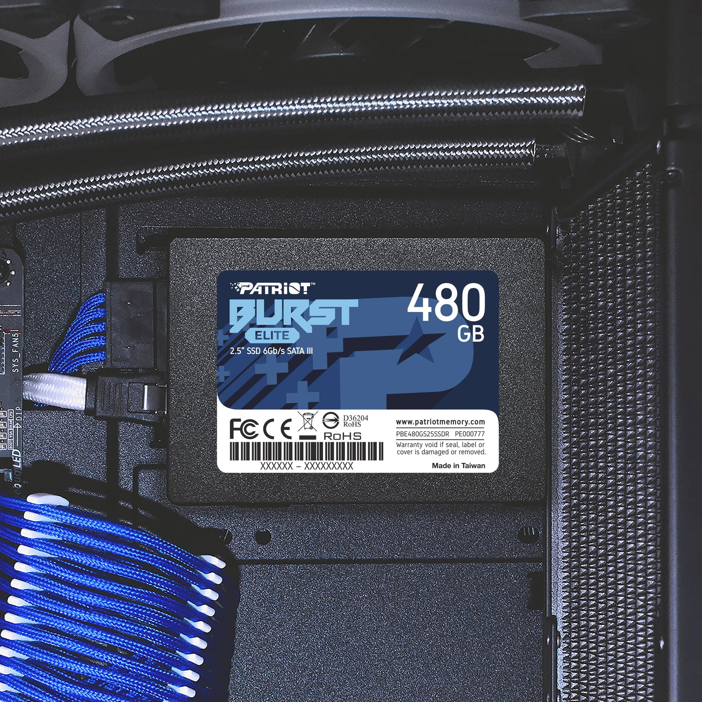 Patriot Burst Elite 480GB Internal SSD SATA 3 2.5" J14496