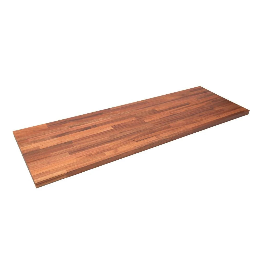Hardwood Reflections Unfinished Sapele 4 ft. L x 25 in. D x 1.5 in. T Butcher Block Countertop