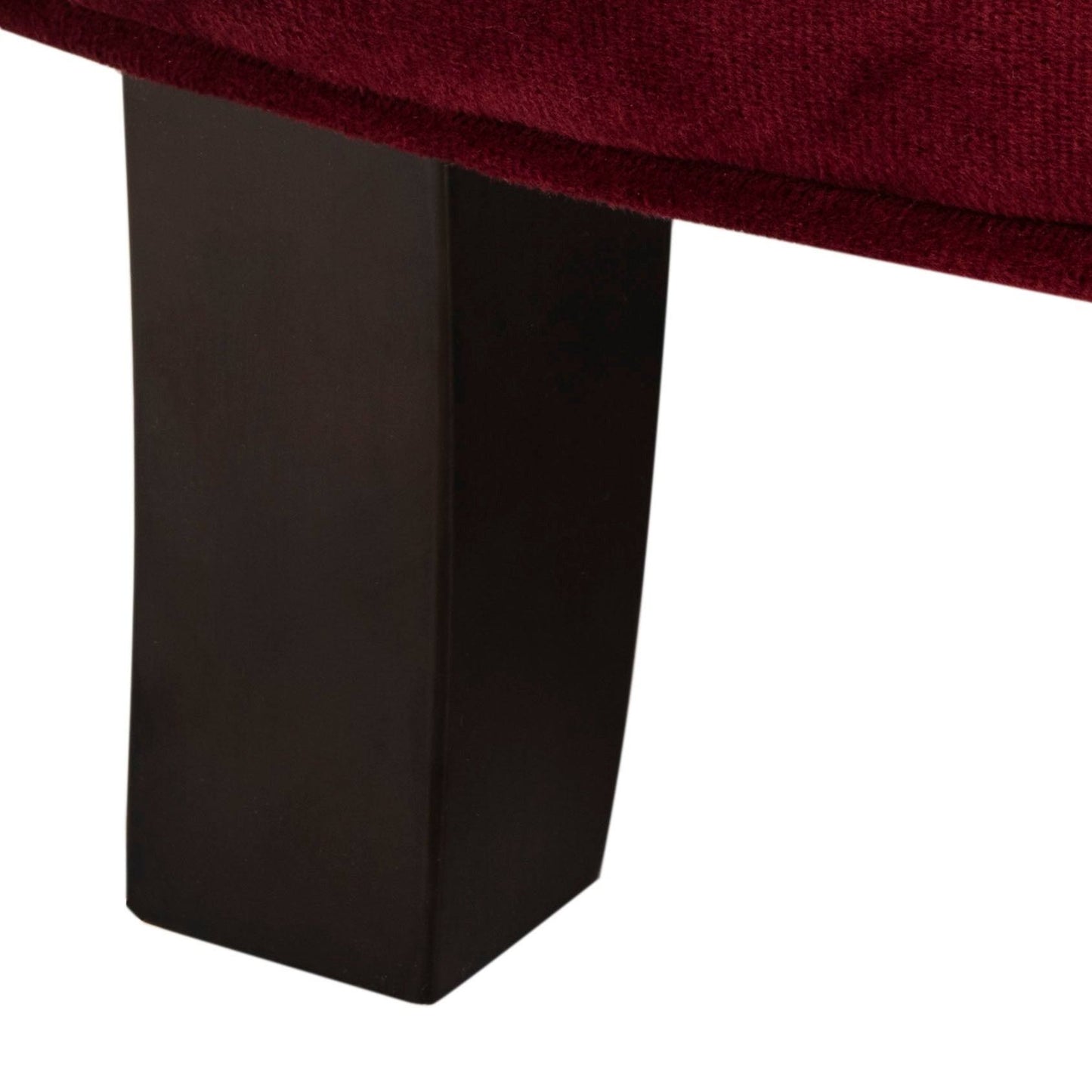 Safavieh Amelia Red Velvet Tufted Storage Ottoman N6567