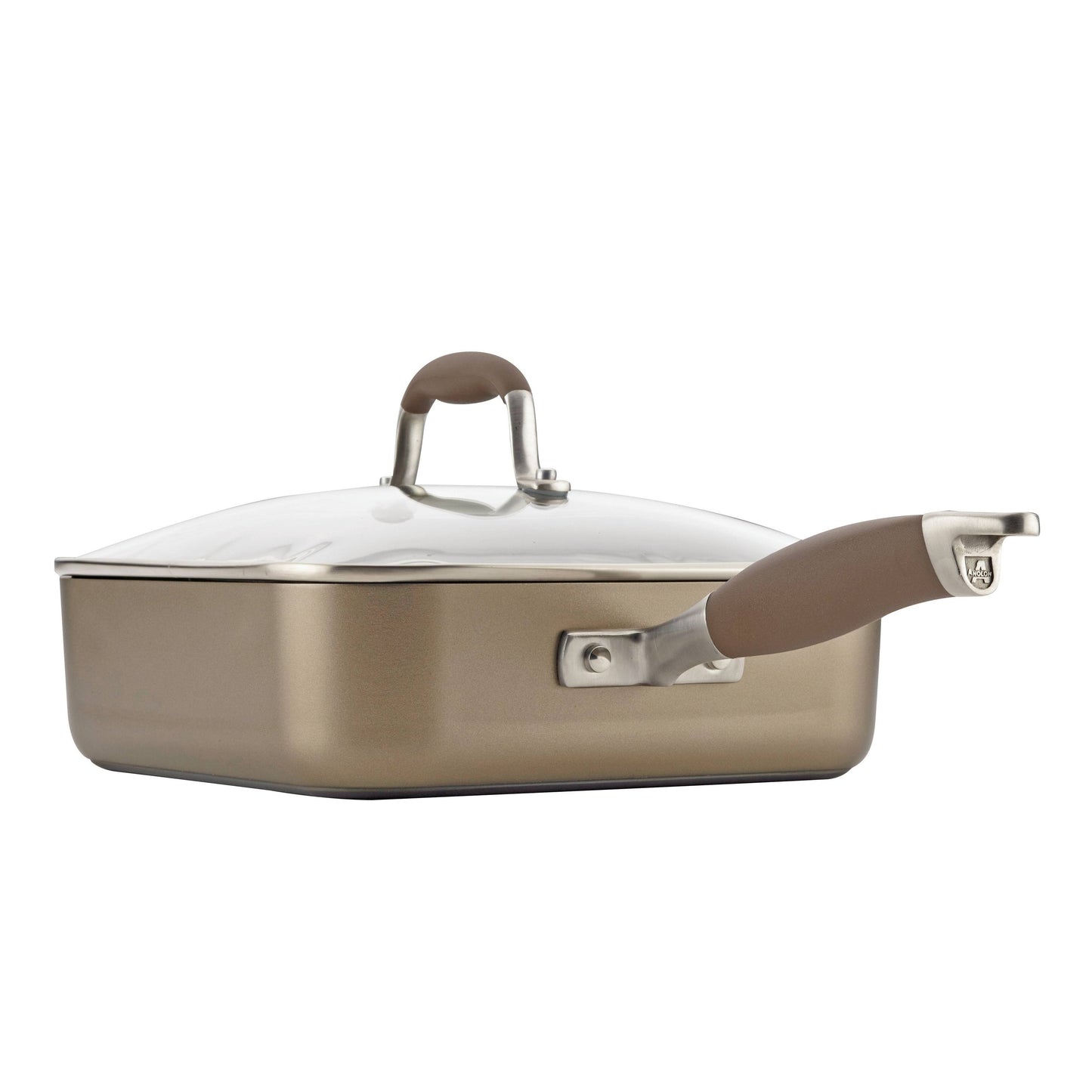 Anolon Advanced Hard-Anodized Nonstick 4-Quart Covered Square Saute P356