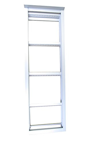 Pactrade Marine Pontoon Boat Under Deck 4 Step Flat Front Ladder Anodized Aluminum 300lbs M668