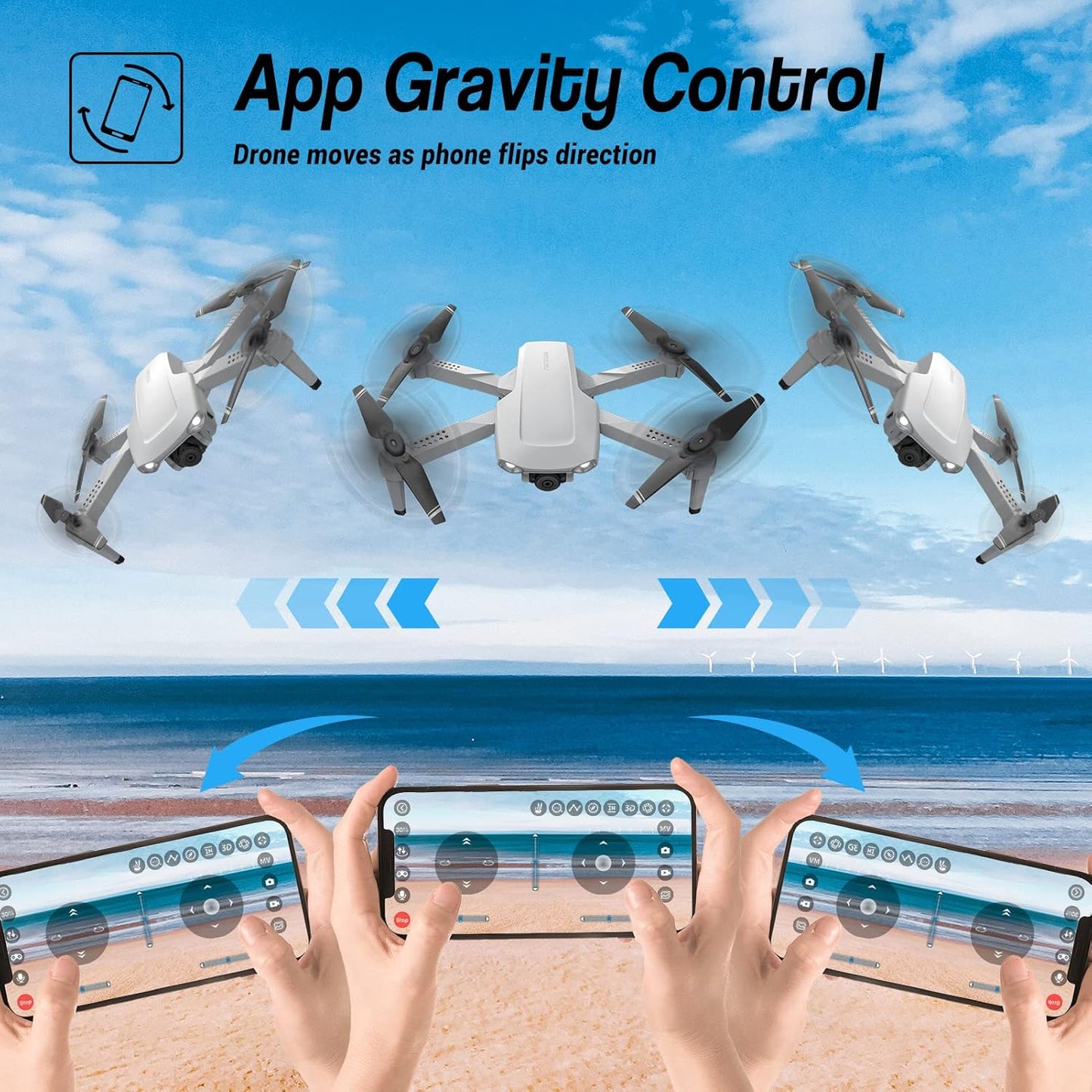 Patikuin S300 HD 1080P FPV Foldable Drone for Adults S9444