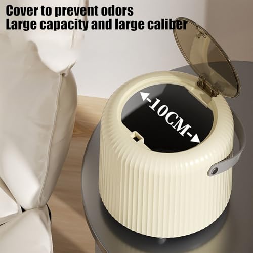 Mini Trash Can with Lid for Desk, Office, Bathroom X421329
