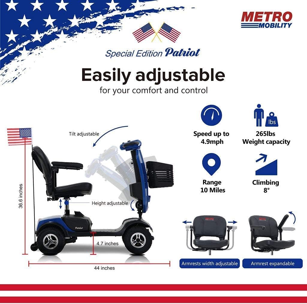 PATRIOT 4 Wheel Folding Mobility Scooter Y98082