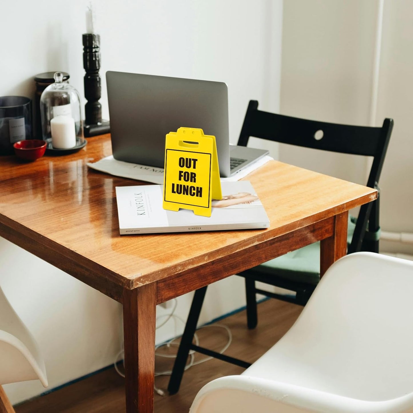 OUT FOR LUNCH Sign, Office Desk Accessories, Cubicle Decor Z59108