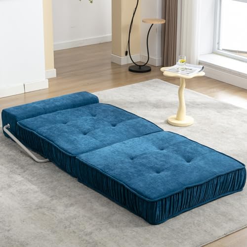 Folding Sofa Bed Futon Sleeper Chair with Removable Back Cushion Gray K245