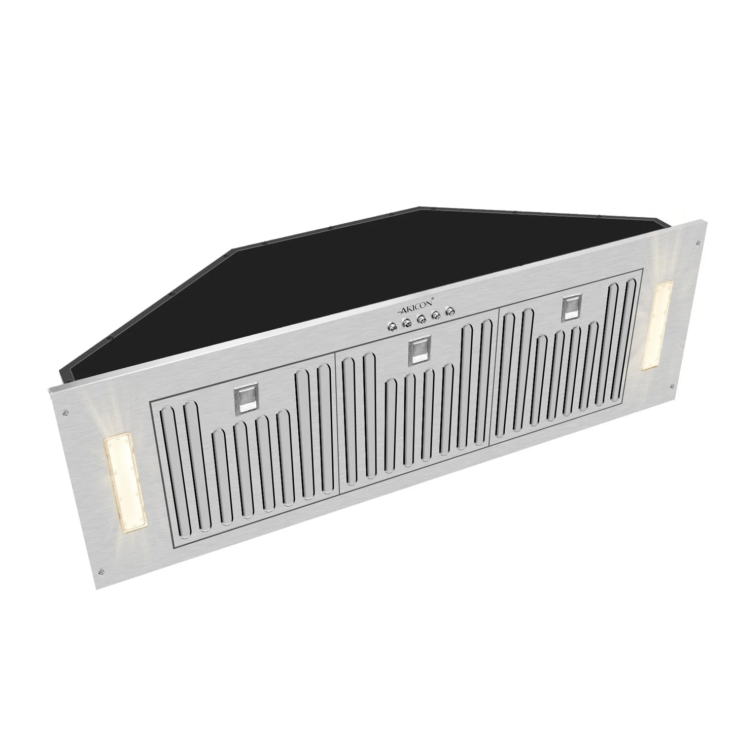 Akicon Range Hood Insert 30 inch, Ultra Quiet 600 CFM, Stainless Steel with LED Lights X24357