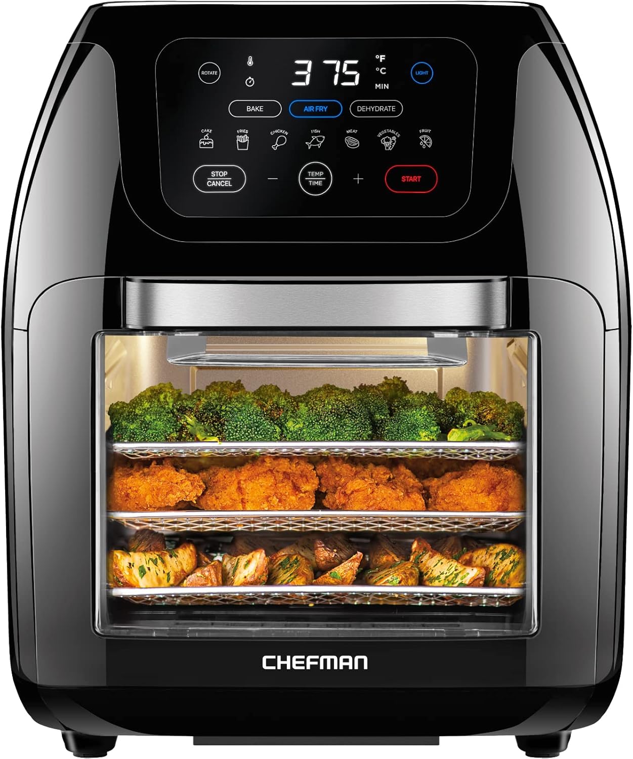 CHEFMAN Air Fryer with Rotisserie and Dehydrator, 10L Capacity J72587