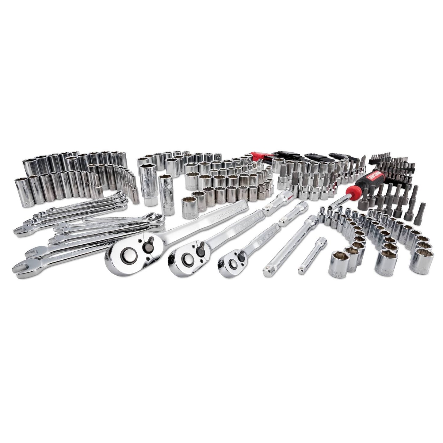 Craftsman 1/4, 3/8 and 1/2 in. Drive Metric and SAE 12 Point Mechanic's Tool Set 268 pc. U97710