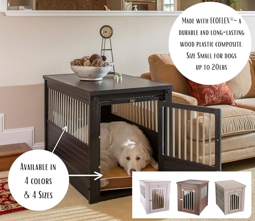 New Age Pet® ECOFLEX® Dog Crate End Table - Furniture-Style Pet Crate with Stainless Steel Tubing J4624