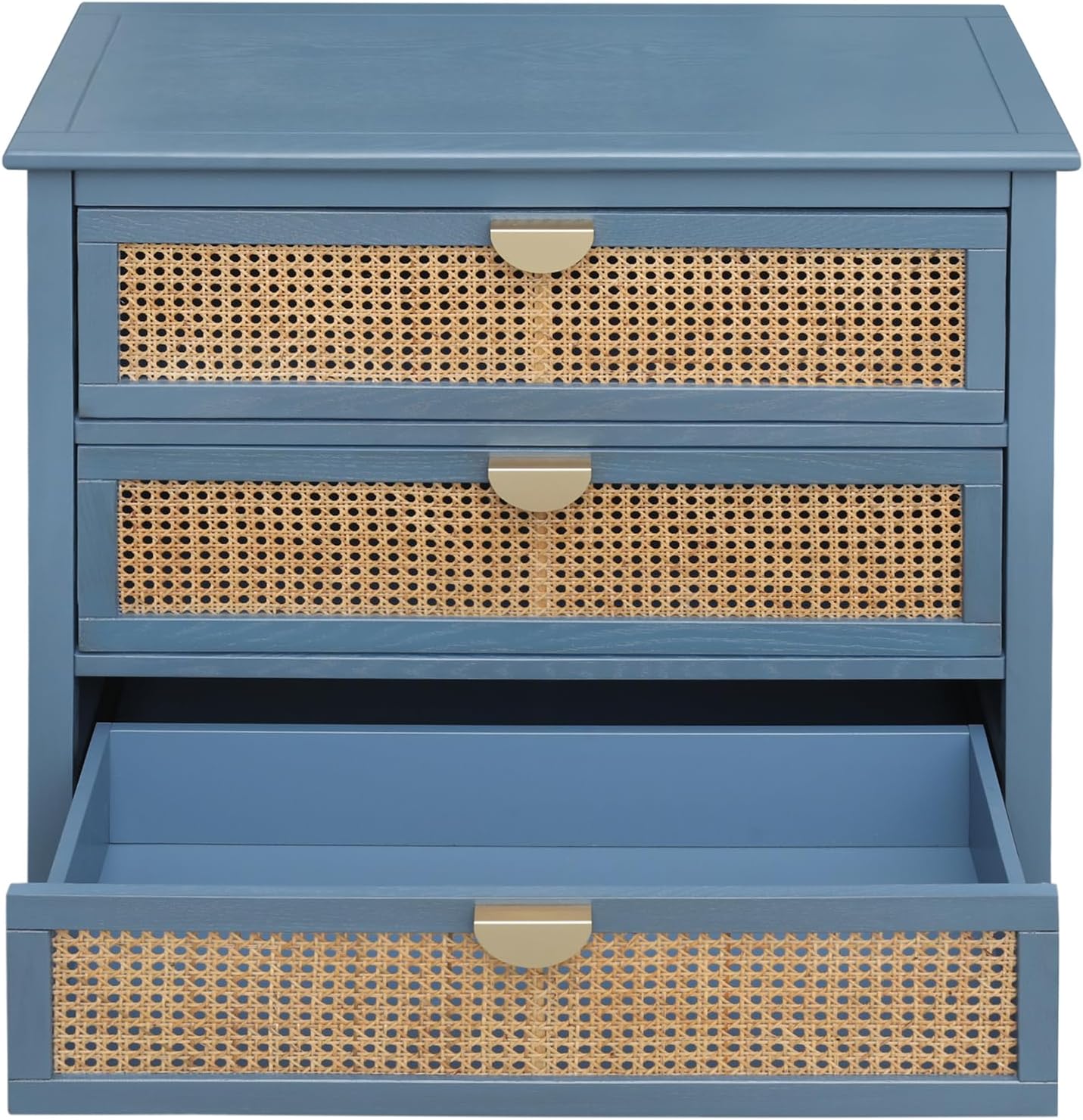 3 Drawer Rattan Accent Cabinet Sideboard L76013