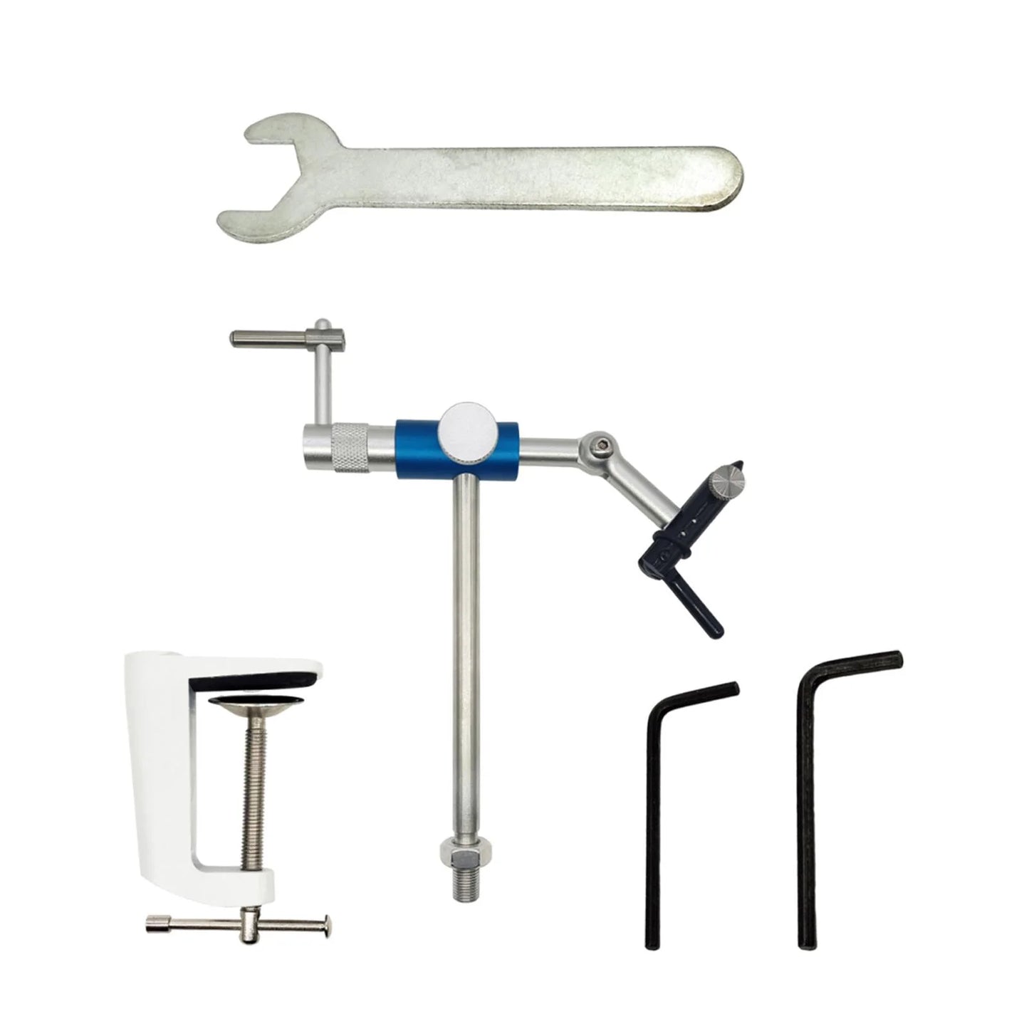 Rotary Fly Tying Vise with 360 Degree Rotation and Steel Hardened Jaw U455