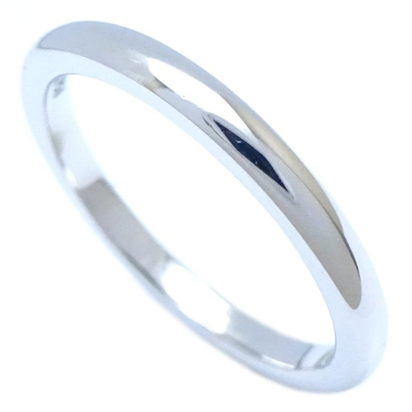 Tiffany & Co. Wedding Band Ring 2mm Pt950 Platinum Z583