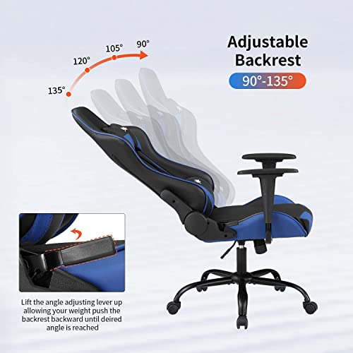Gaming Chair PU Leather High Back Ergonomic Racing Swivel Office Desk Chair Red G9850