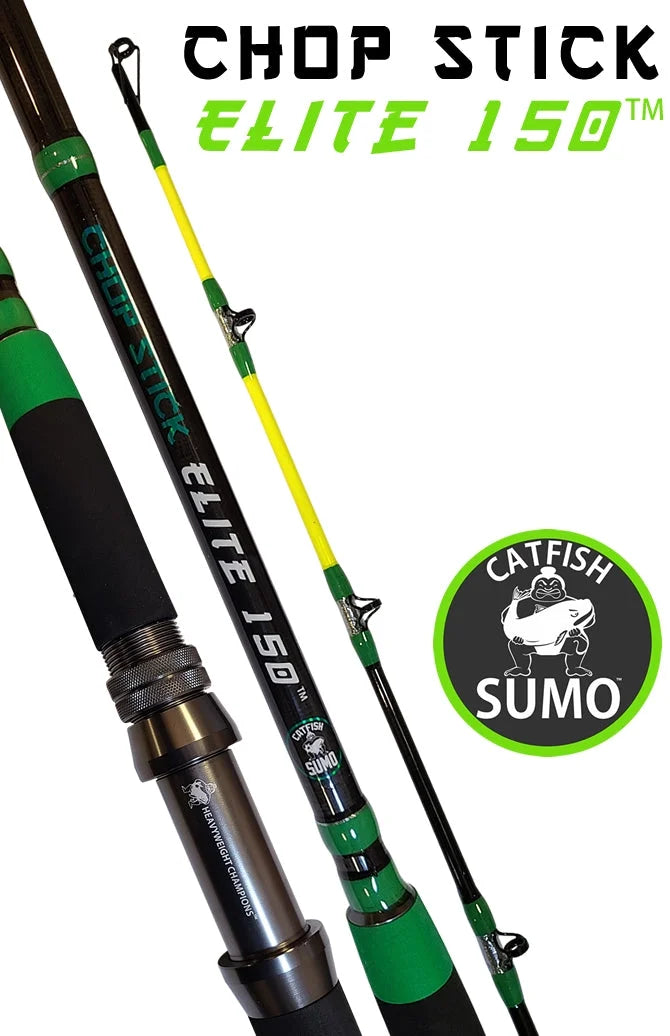 Chop Stick Elite 150™ Catfishing Rod: 1 Piece Medium Heavy, 7' 6" by Catfish Sumo