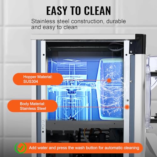 VEVOR Commercial Ice Cream Machine 1400W 20 Gph Hard Serve Maker with LED Display P923120