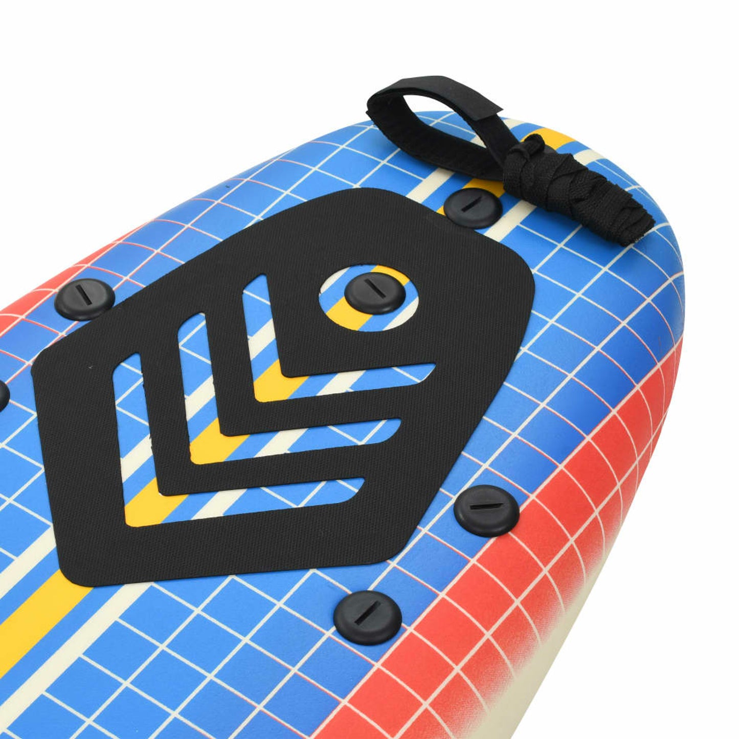 moobody Surfboard with Leash and Plastic Fins for Beginners Z804068