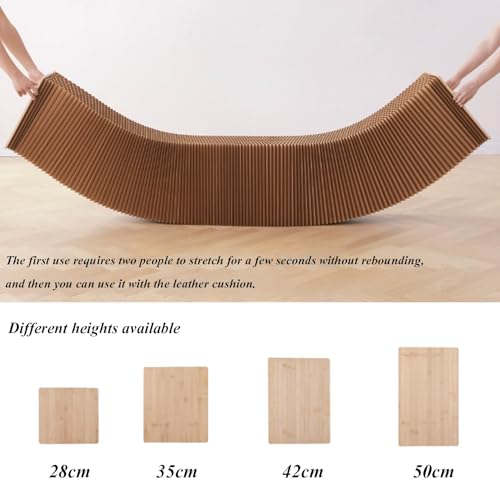 Paper Folding Telescopic Sofa Stool Brown L583519