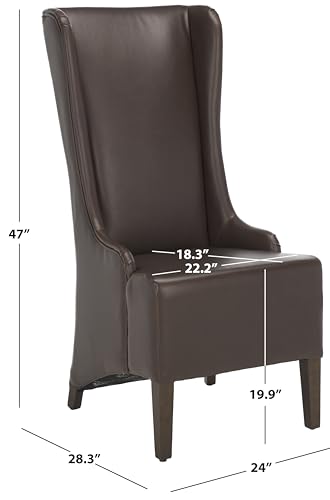 Safavieh Mercer Collection Becall Dining Chair, Antique Brown D1569