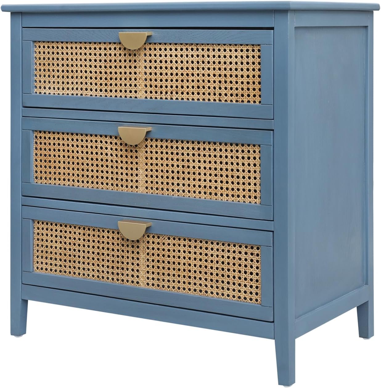3 Drawer Rattan Accent Cabinet Sideboard L76013