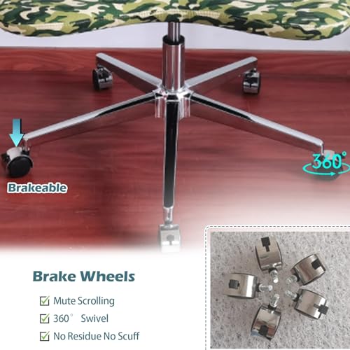 Cross Legged Office Chair with Brake Wheel & Lumbar Support S3039