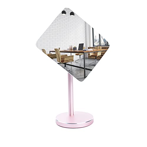 Silver Desk and Cubicle Mirror with Detachable Wide Angle Glass Stand U33144