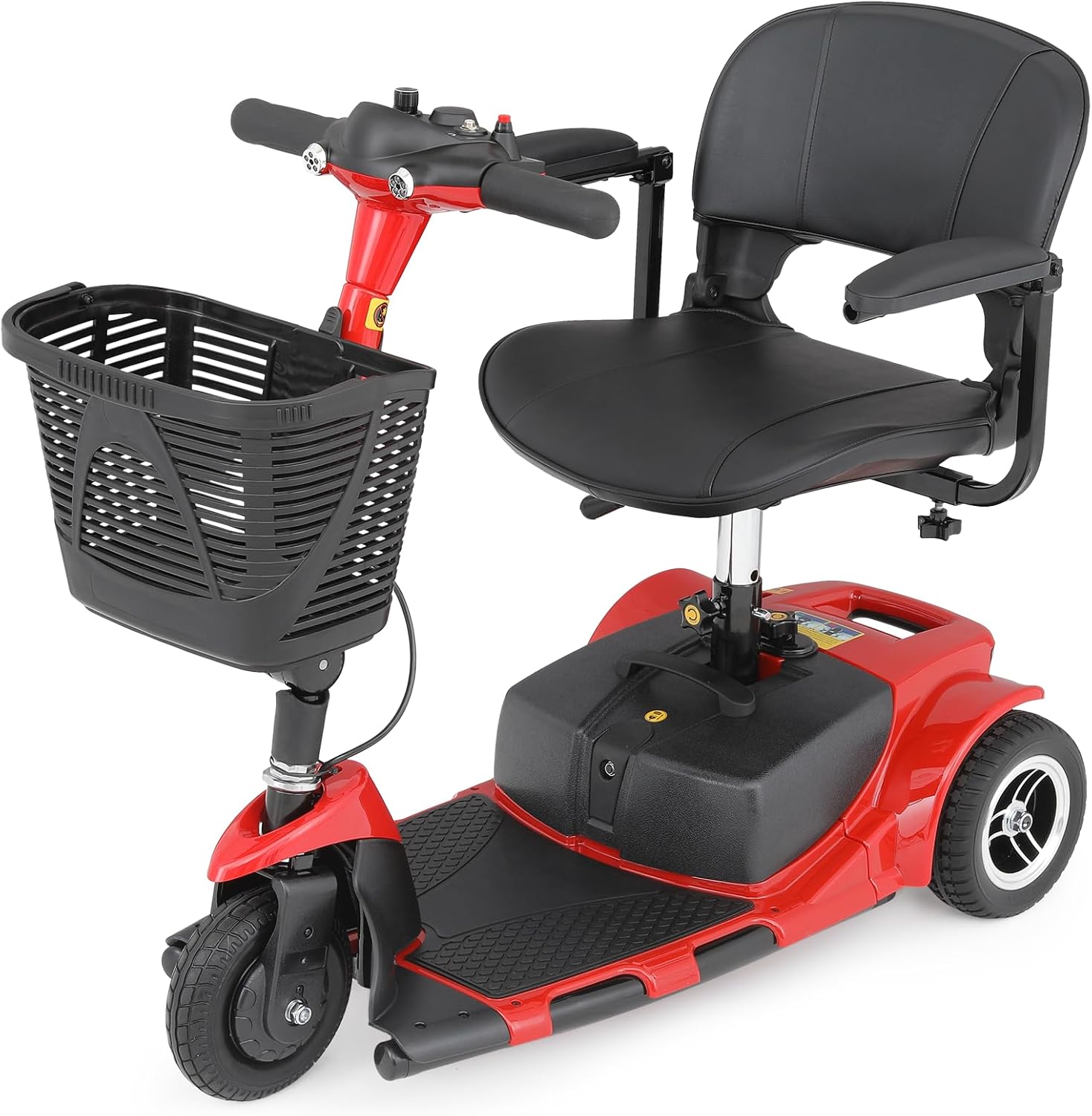 Magshion 3-Wheel Folding Mobility Scooter for Adults Foldable Heavy-Duty All-Terrain Electric Powered Mobility Scooter for Seniors