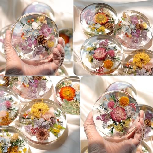 LET'S RESIN 6 Cavity Silicone Coaster Mold for Epoxy Resin, Round F69732