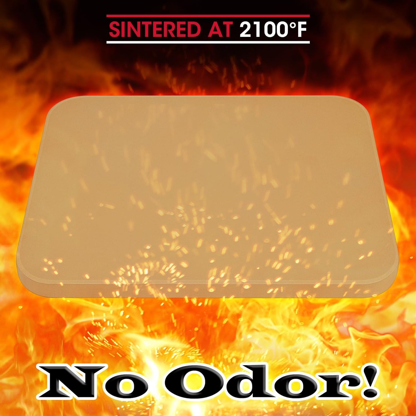 Unicook Pizza Stone for Oven and Grill, 15 Inch, Cordierite Baking Stone U76242