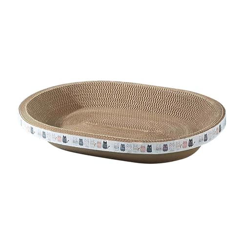 Cat Scratcher Cardboard Corrugated Scratching Board with Bowl B792