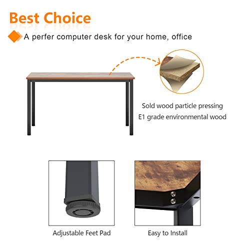 31 Inch Small Computer Desk with Black Metal Frame X86162