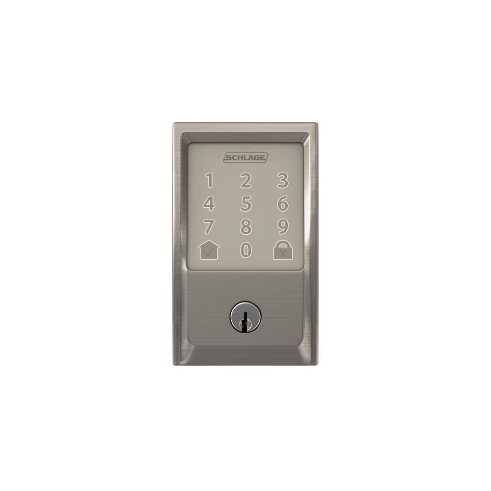 Schlage Encode Smart WiFi Deadbolt Satin Nickel W1954