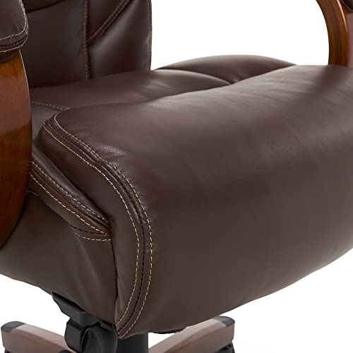 La-Z-Boy Delano Big & Tall Executive Office Chair, Bonded Leather, Black X71543
