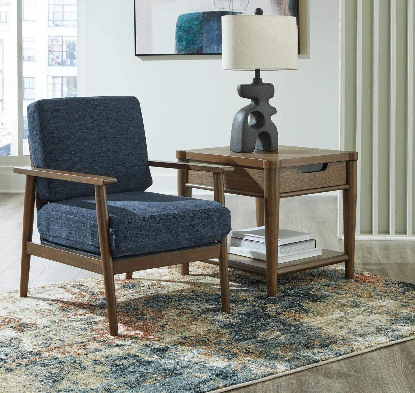 Signature Design by Ashley Bixler Accent Chair, Blue M2985