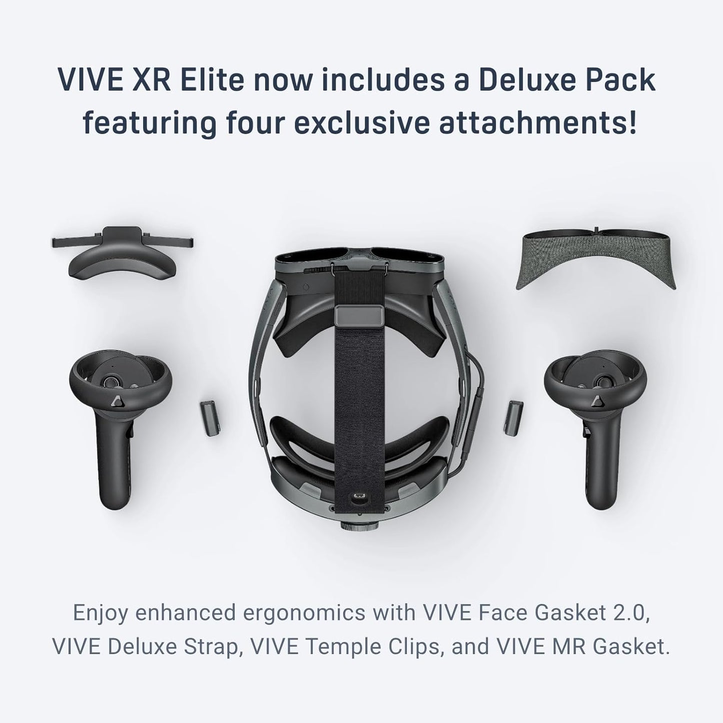 HTC VIVE XR Elite Deluxe Pack Mixed Reality PC VR Headset with Controllers S72042