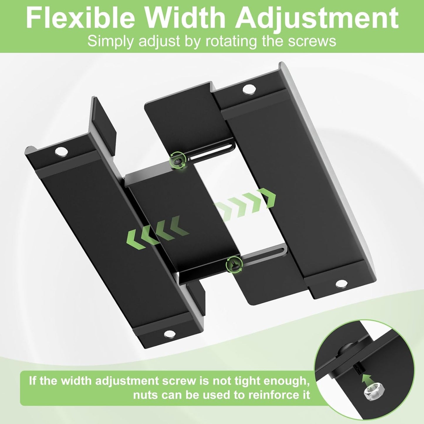 Universal Mini PC Desk Stand for Dell HP Lenovo Adjustable Vertical Holder V5694