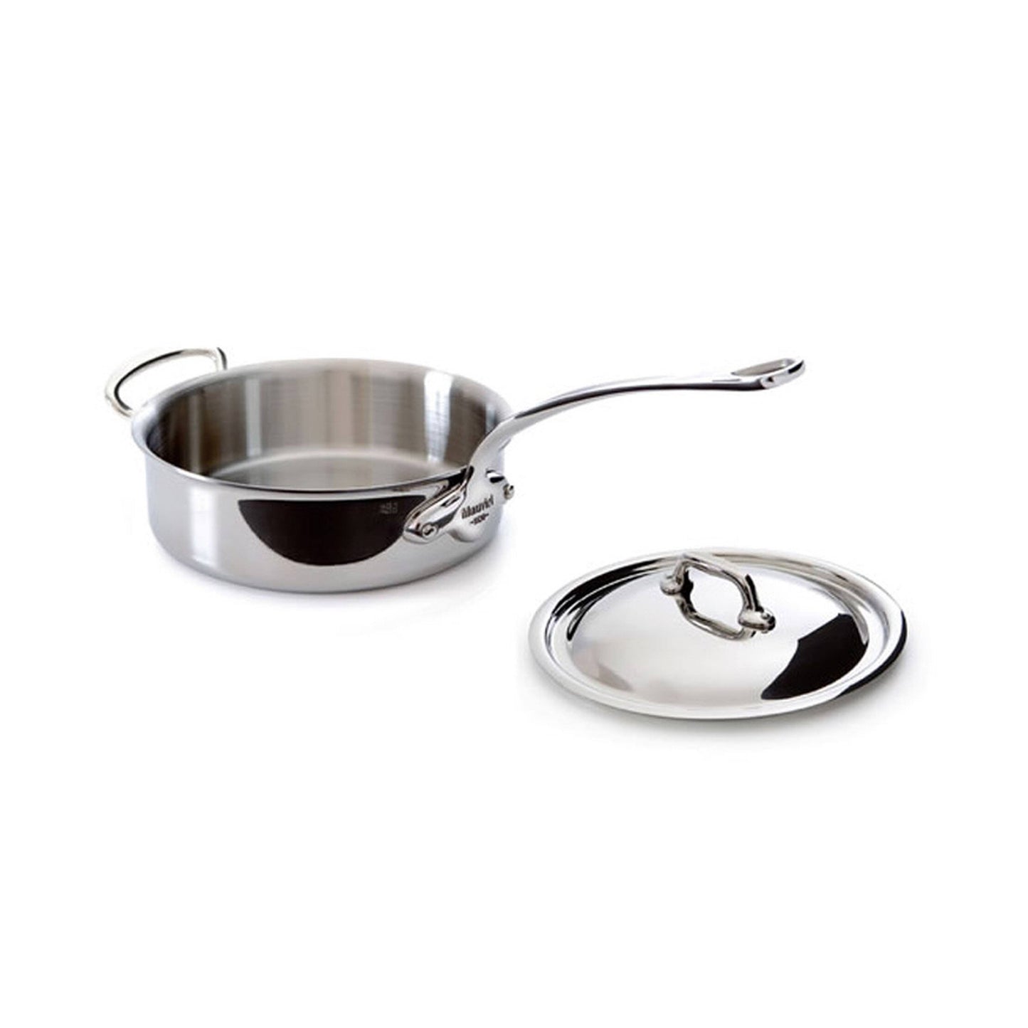 Mauviel M&Cook 3.4 qt. Stainless Steel Saute Pan u0026 Lid