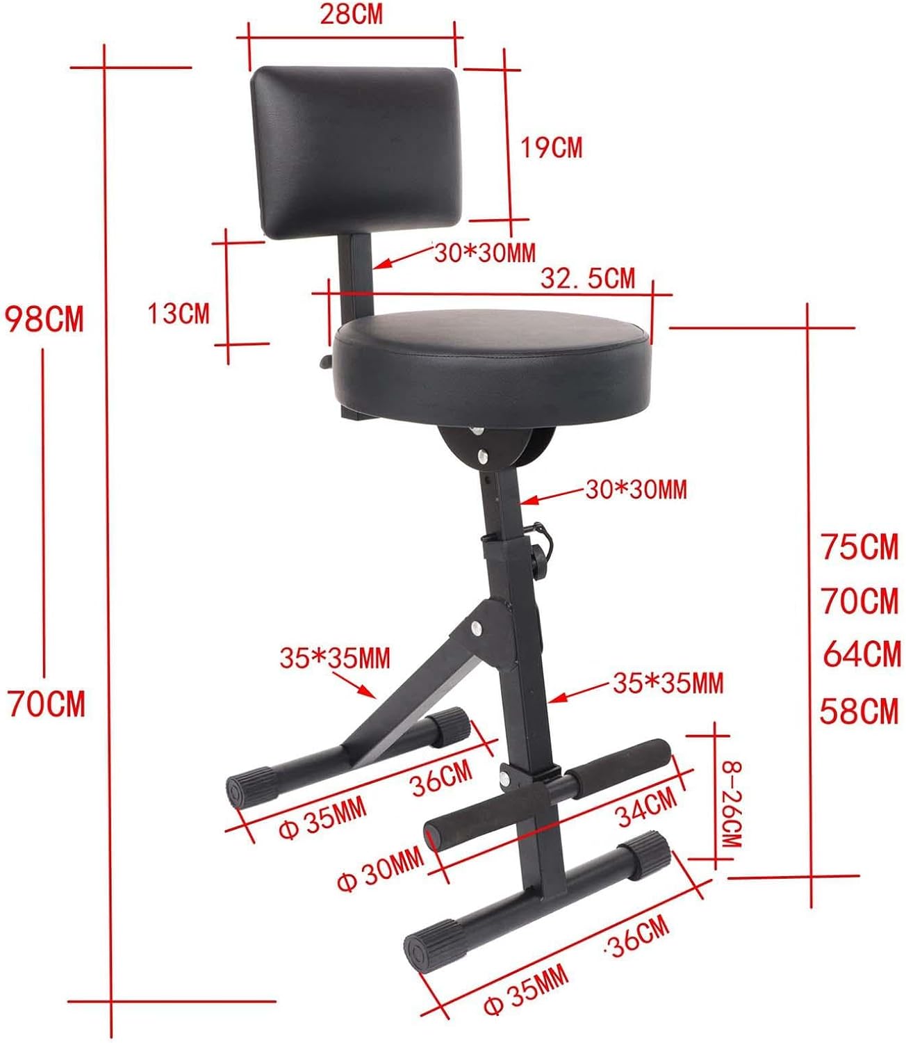 Guitar Chair Guitar Stool for Bass Guitar and Guzheng Y271