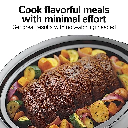 Hamilton Beach Stay or Go 6-Quart Portable Slow Cooker, Black U3266