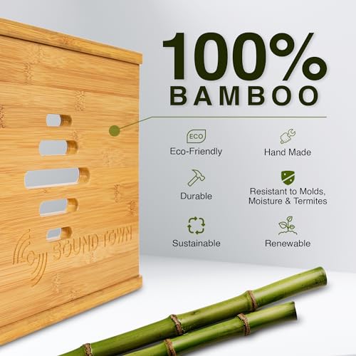 Sound Town DIY 4U Solid Bamboo Studio Rack STBR-4U T5074