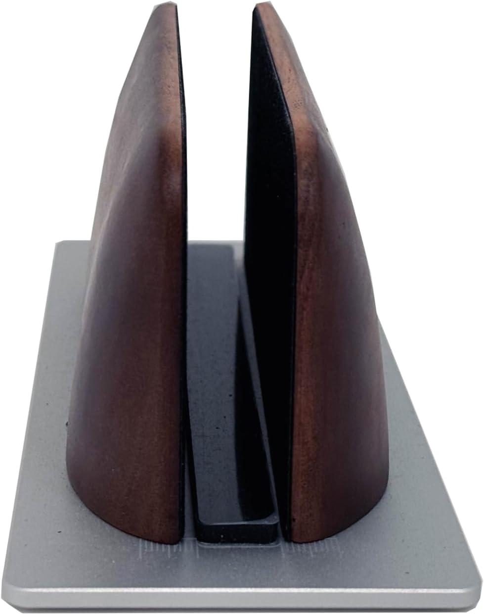Walnut Wood Vertical Laptop Tablet Stand for Desk Y1925