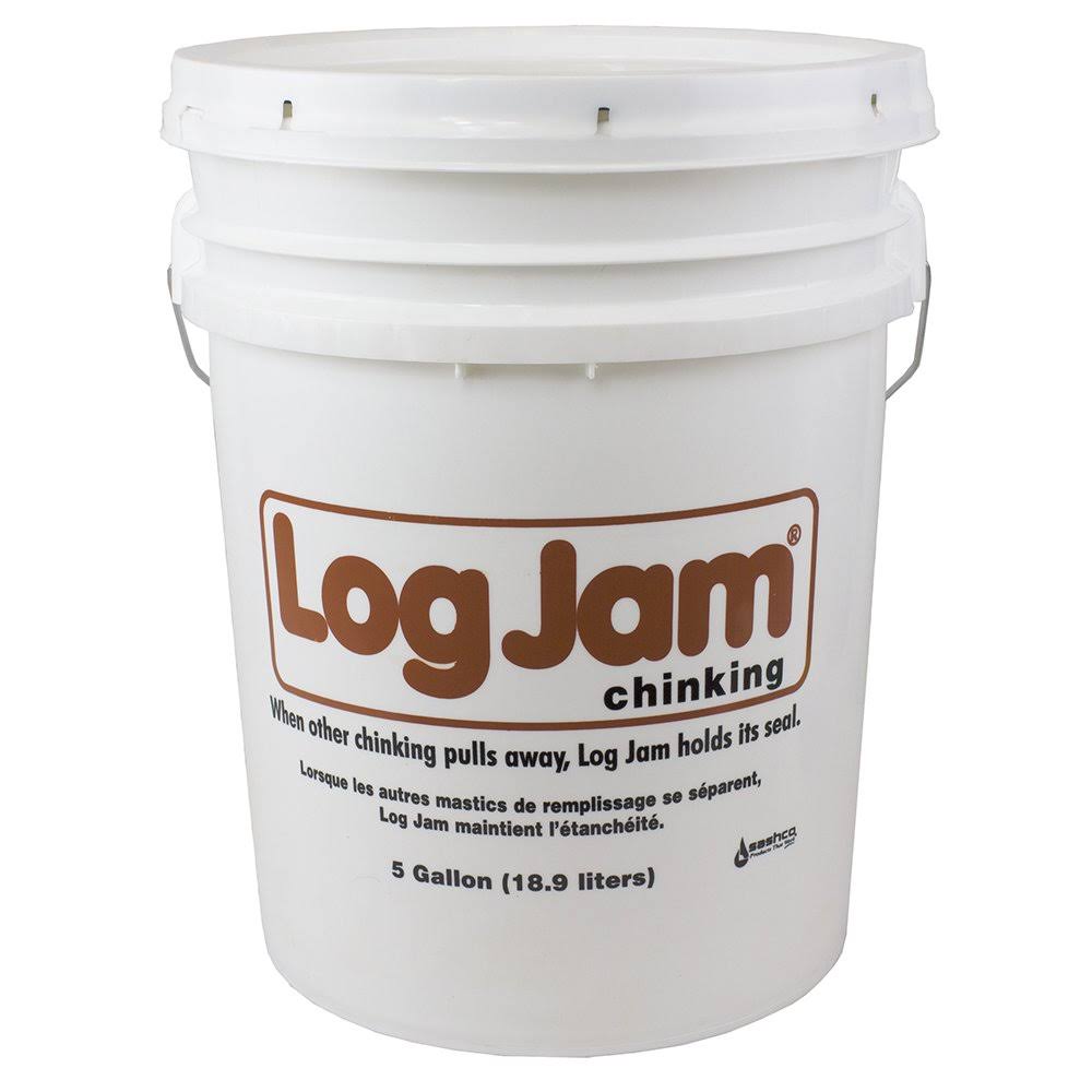 Sashco Log Jam Chinking 5 Gal Gray