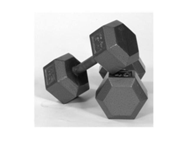 USA Sports Solid Gray Cast Iron Hex Dumbbell 60 lb Z94478